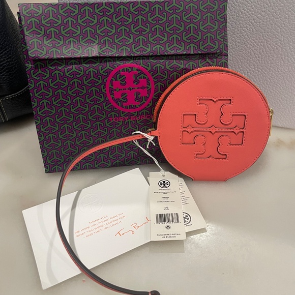 Tory Burch  ELLA BIO CIRCLE ZIP CARD CASE - Picture 4 of 5